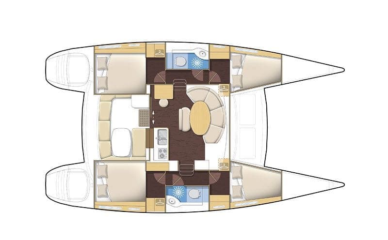 Lagoon 380 floor plan layout
