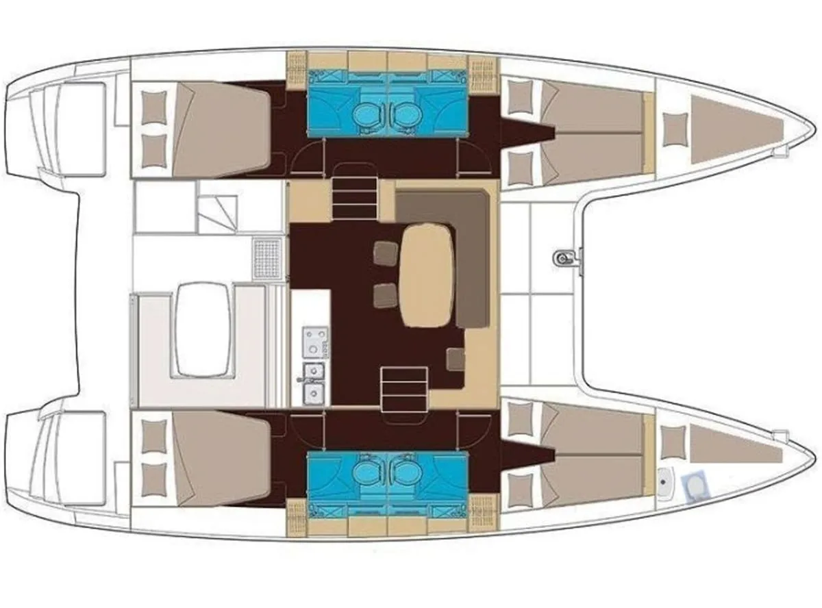 Lagoon 400 floor plan layout