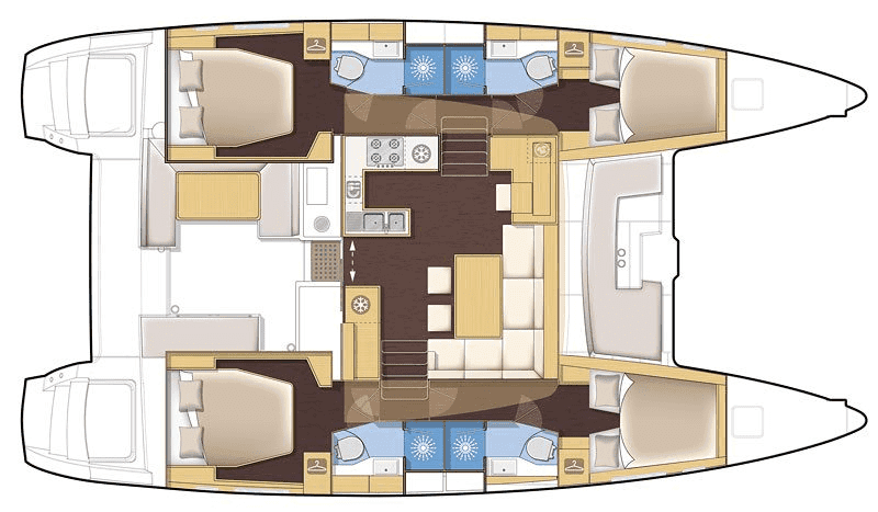 Lagoon 450 floor plan layout